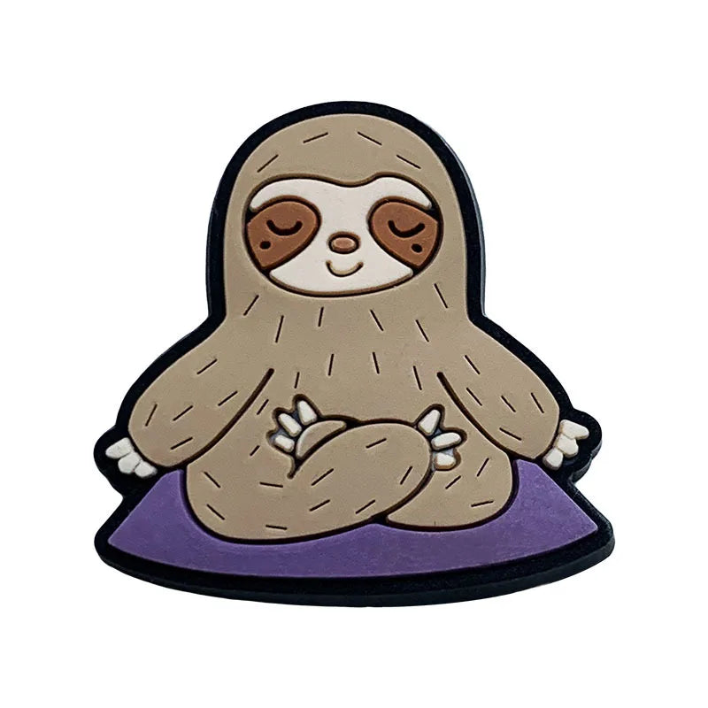 Adorable Sloth Shoe Charms for Crocs - Fun Jibbitz Accessories for Kids, Women & Men - Perfect for Sandals, Shoes & Party Favors - Great Gift Idea for Animal Lovers & Crocs Fans (Use for Everyday Wear, Beach Outings & Themed Parties)