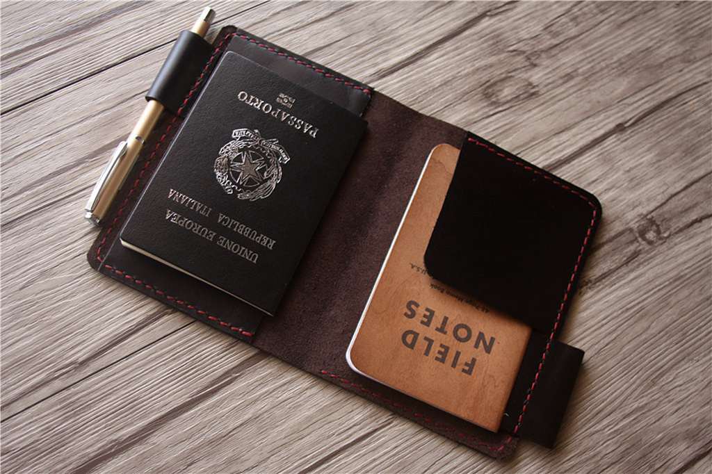 Luxury Designer Passport Holder - Genuine Leather Travel Wallet for Men & Women - Perfect for Airports, Vacations & Business Trips