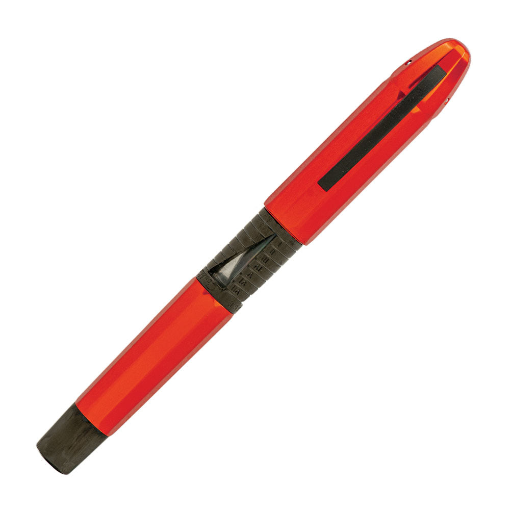 Conklin Nozac Classic Fountain Pen 125th Anniversary Edition - Red with Black Trim - Luxury Writing Instrument for Professionals & Collectors - Perfect for Signing Documents, Journaling & Gift Giving
