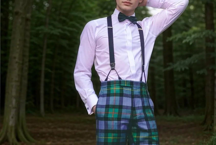 Custom Made Fishtail Back Tartan Trews - Premium Scottish Wool Trousers for Men | Perfect for Highland Dancing, Weddings & Formal Events