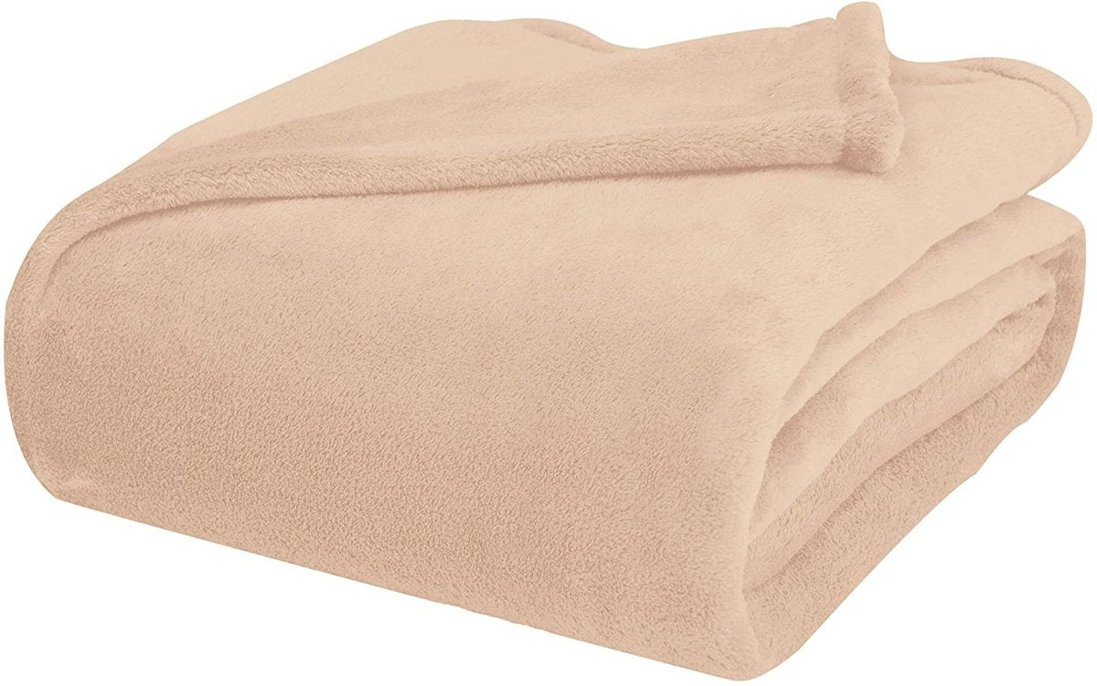 Ultra Soft Microfiber Plush Blanket - Super Cozy & Warm Throw for Bed, Couch, Sofa - Perfect for Home, Office, Travel & Gifts