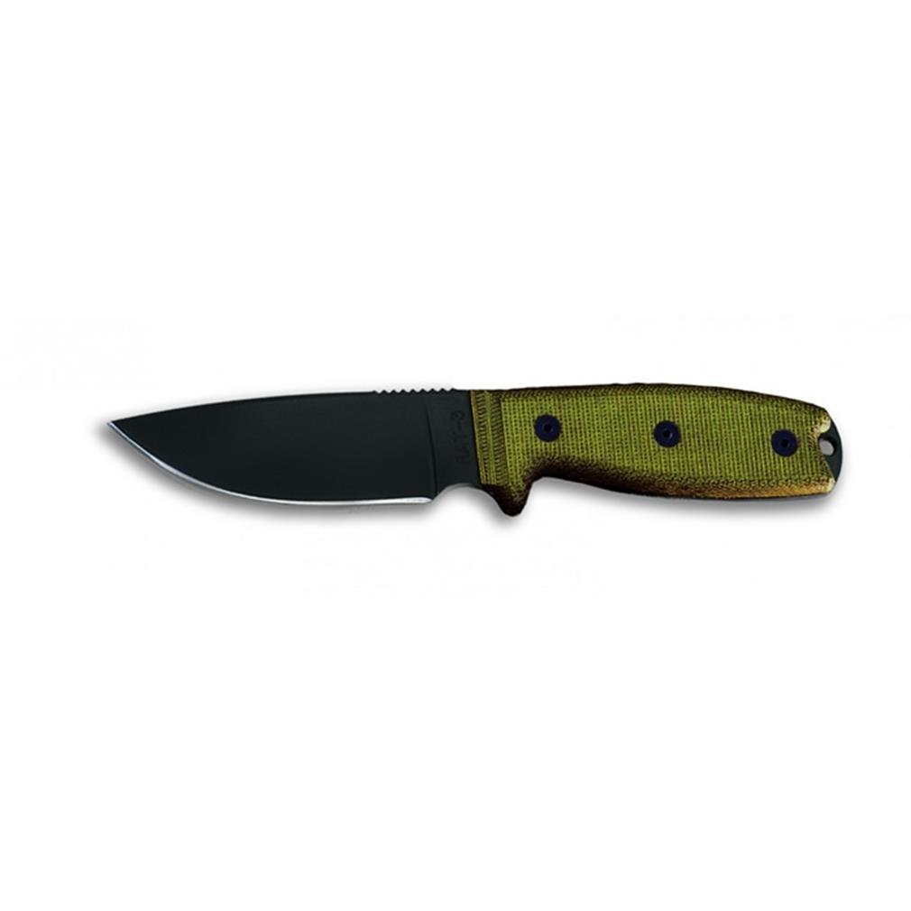 Ontario 8630 RAT-3 Survival Knife - High Carbon Steel Fixed Blade Tactical Knife for Outdoor Camping, Hunting, and Bushcraft