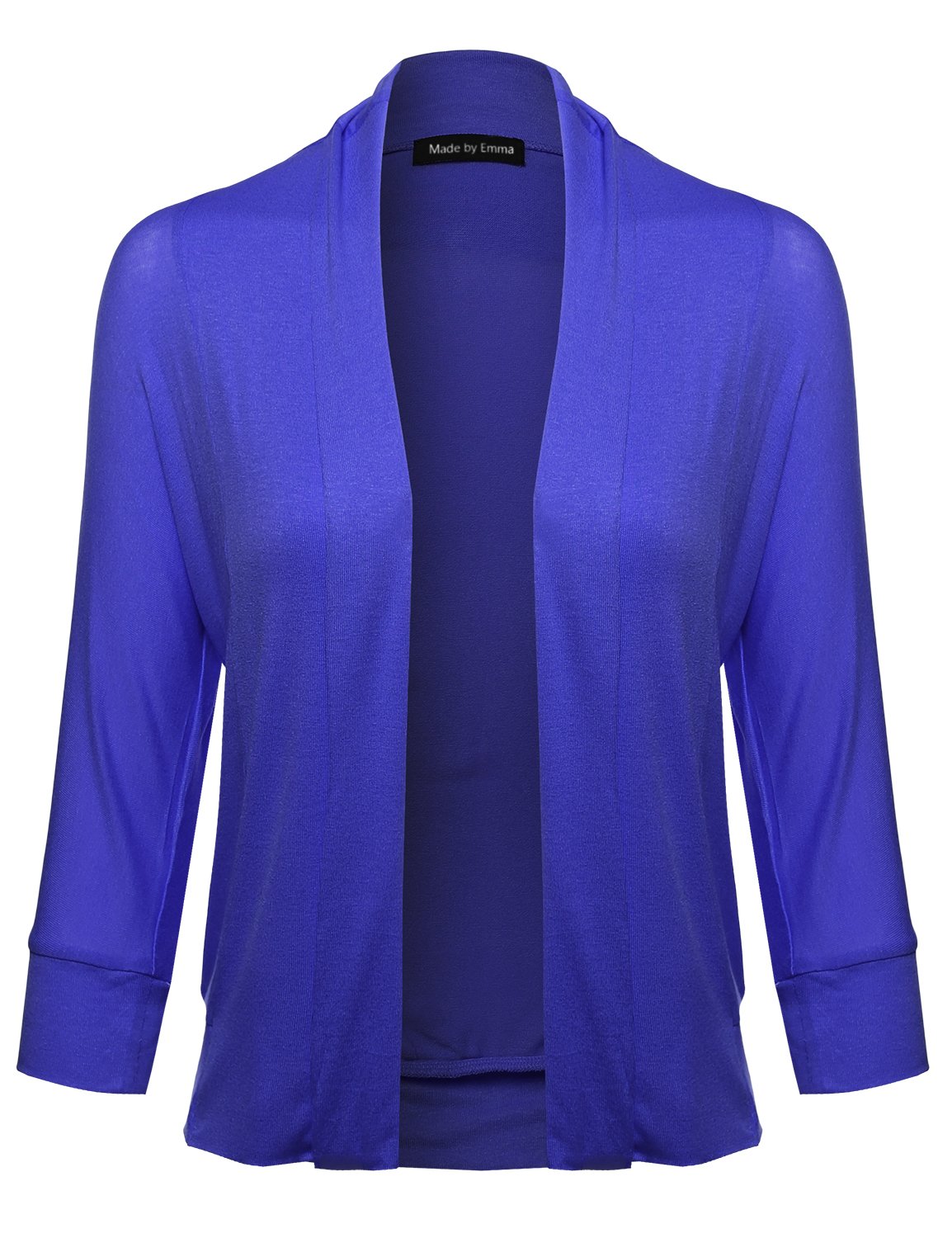 Women's Classic Open Front Draped Cardigan - Soft Comfortable Lightweight Knit Sweater for Casual Wear, Office, Lounge & Fall Layering