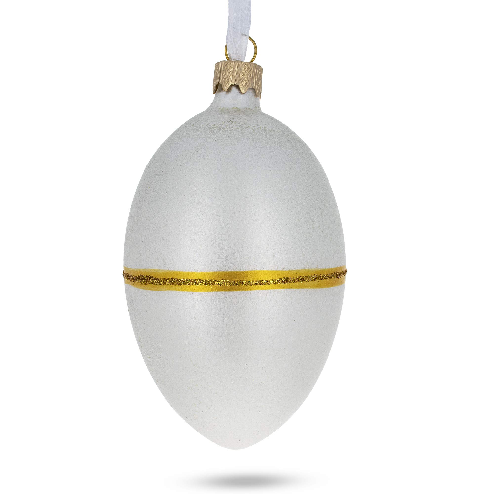 1885 First Hen Royal Glass Egg Ornament - 4 Inch Handmade Decorative Easter Egg - Perfect for Easter Decorations, Gift Giving, and Collectible Display