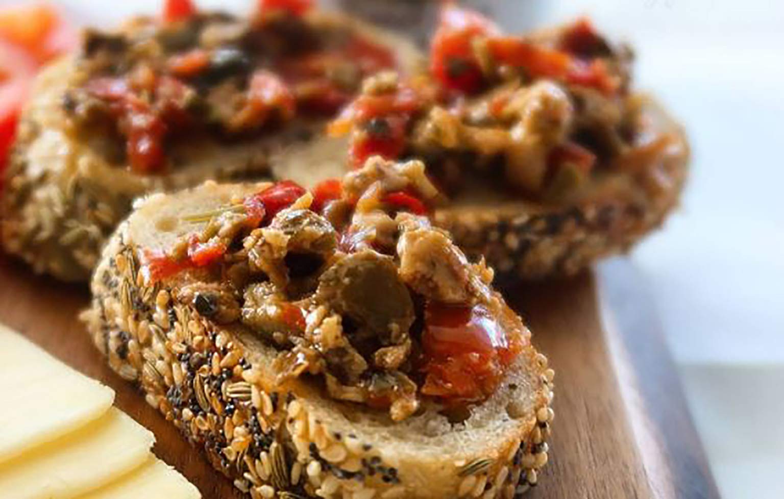 Garlic Festival Foods Sweet Red Pepper & Olive Tapenade 9oz - Premium Mediterranean Spread for Charcuterie Boards, Sandwiches & Appetizers