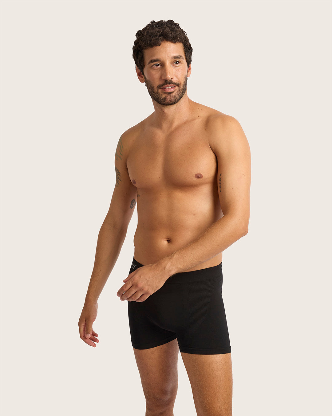 Seamless Men's Boxer Briefs - Ultra Soft Breathable Underwear for All-Day Comfort (Black) - Perfect for Workout, Travel & Daily Wear