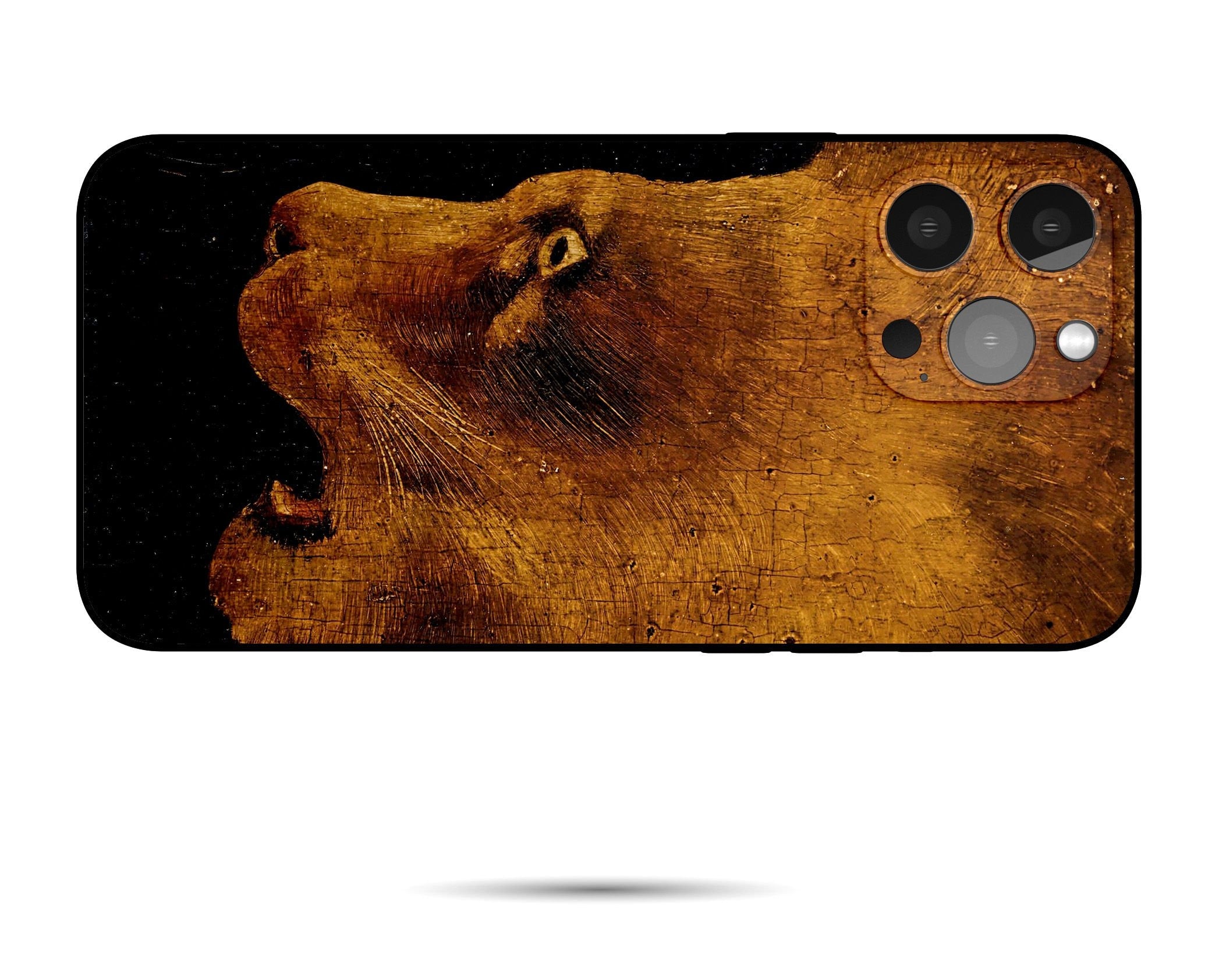 Henri Rousseau Lion Painting iPhone 14 Case | iPhone 13 Mini, iPhone X, iPhone 8 Plus Designer Phone Cover | Unique Art Gift for Women | Perfect for Travel, Work & Everyday Protection