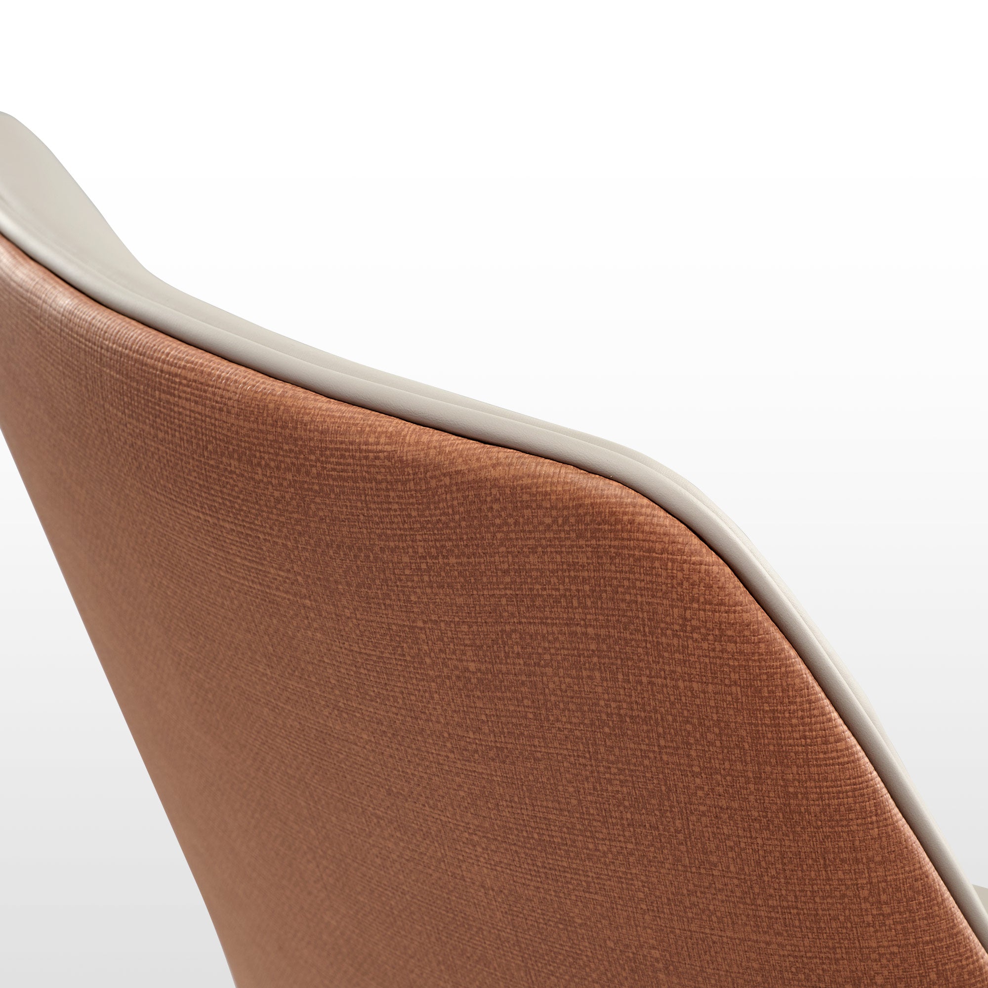 Juliet Dining Arm Chairs Set of 2 - Brown & Blue Upholstered Side Chairs for Kitchen, Dining Room, or Breakfast Nook - Comfortable Modern Accent Chairs