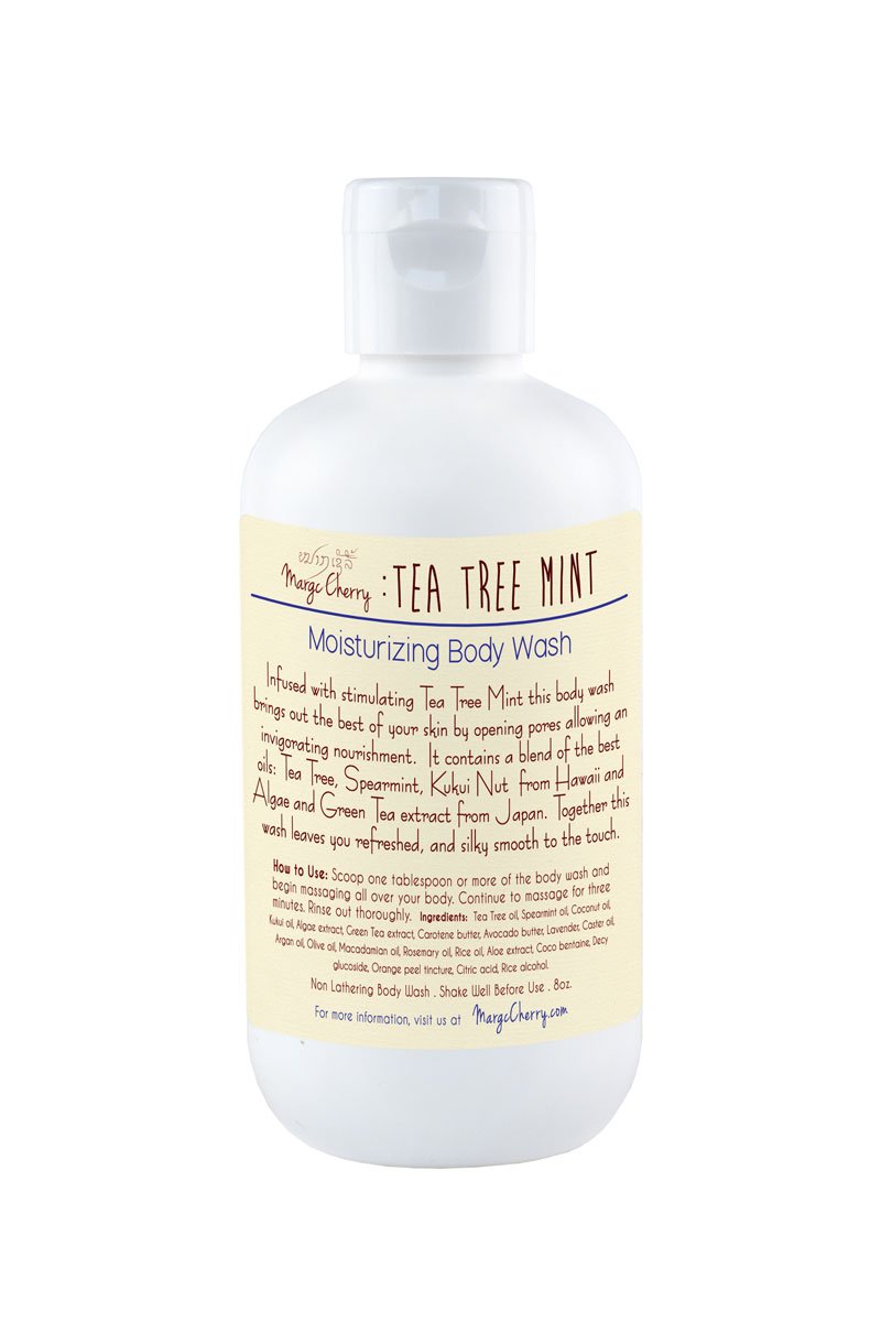 Tea Tree Mint Moisturizing Body Wash for Dry Skin - Refreshing & Hydrating Shower Gel with Natural Essential Oils - Perfect for Daily Use, Spa & Relaxation