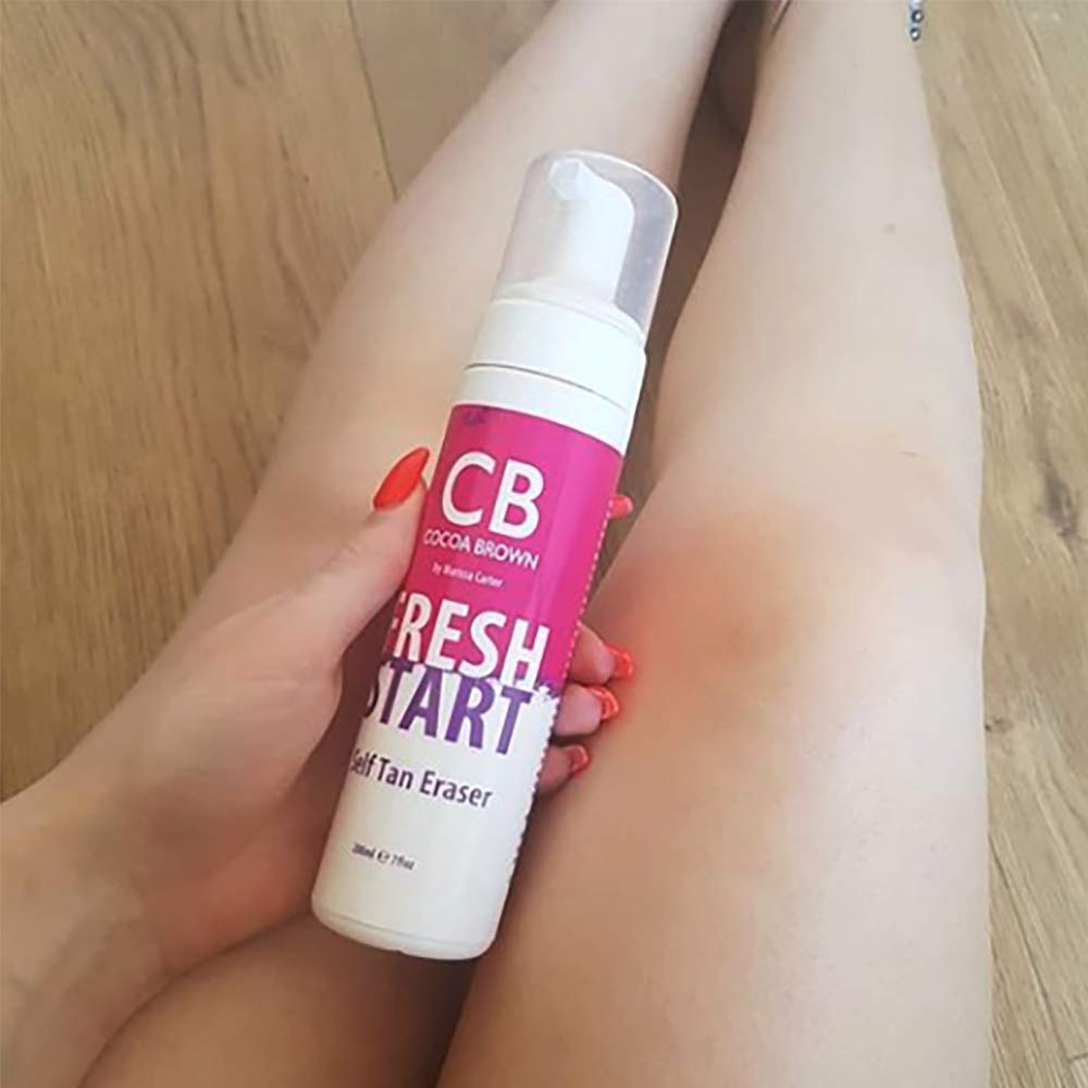 Cocoa Brown Fresh Start Self Tan Eraser - Fast Acting Tan Remover - Remove Fake Tan in 5 Minutes (7 oz) - Perfect for Pre-Tan Prep & Post-Tan Correction