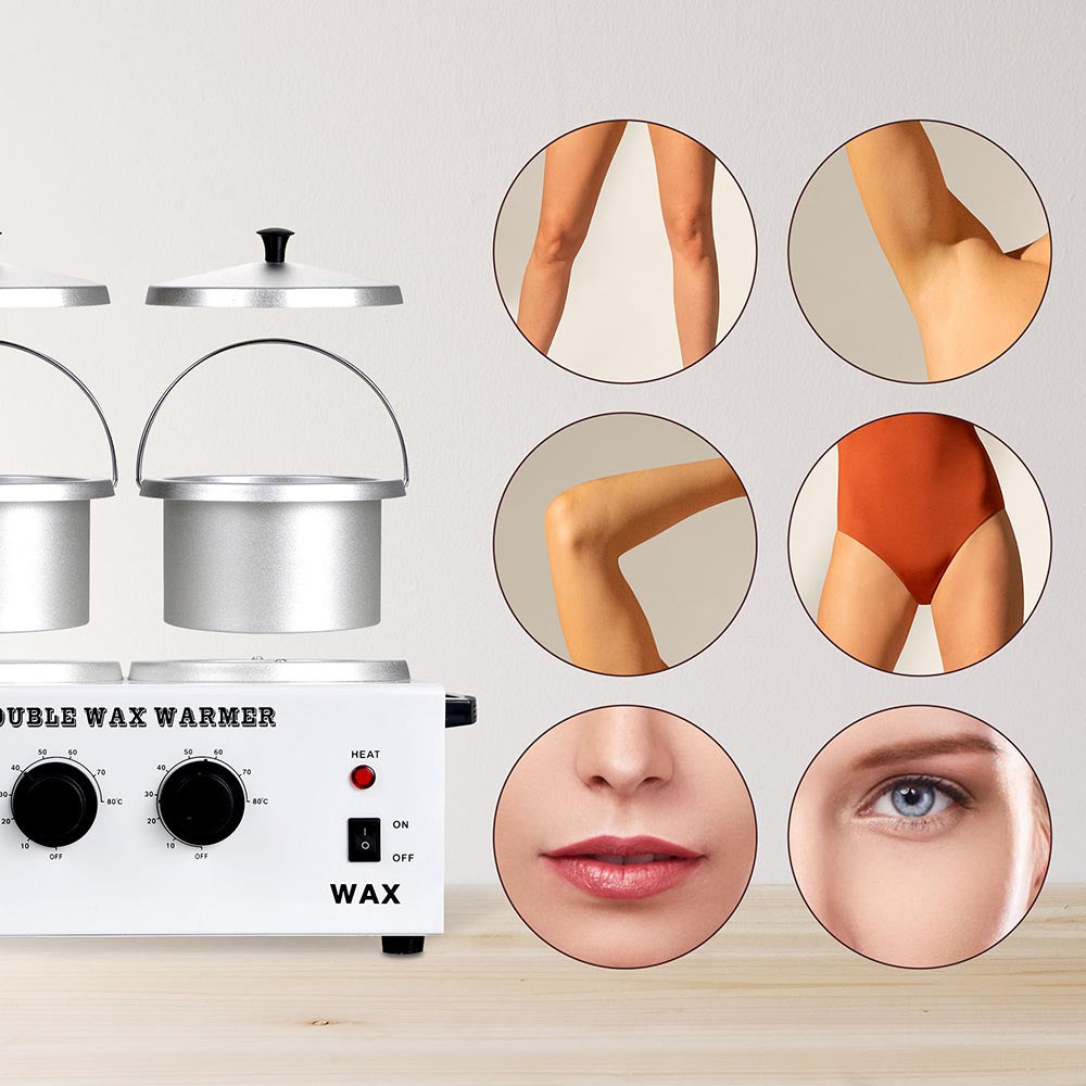 Premium Double Pot Wax Melt Warmer - Fast & Even Heating for Home Spa, Aromatherapy & Relaxation - Perfect for Scented Wax Cubes, Candles & Essential Oils
