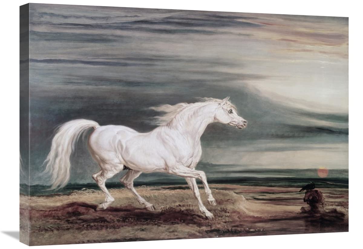 30 Inch Marengo Barb Charger Art Print by James Ward - Vintage Equestrian Wall Decor for Living Room, Bedroom & Office