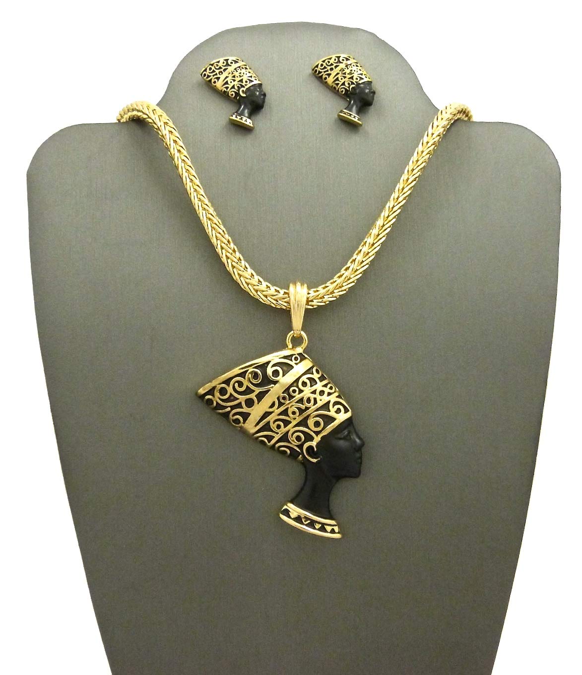 Nefertiti Egyptian Queen Pendant Necklace - Elegant Jewelry for Women, Perfect for Gifts, Parties & Special Occasions