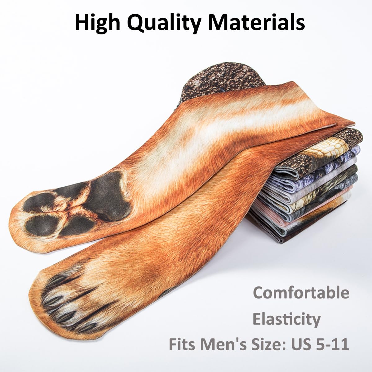 Funny Animal Paw Socks - Cute Novelty Gift for Men, Women, Teens & Girls - Perfect for Birthday, Christmas, White Elephant & Gag Gifts - Cozy Stocking Stuffers for Pet Lovers & Animal Enthusiasts - Great for Parties, Secret Santa & Everyday Wear