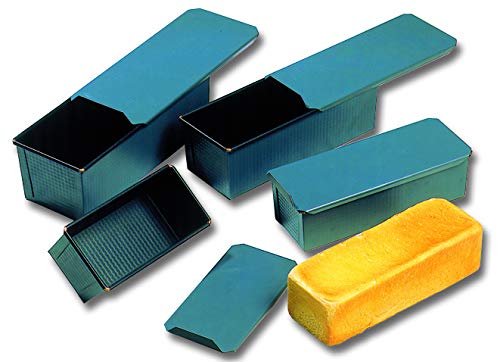 Matfer Bourgeat Exopan Nonstick Steel Bread Loaf Pan with Lid - 9 3/4