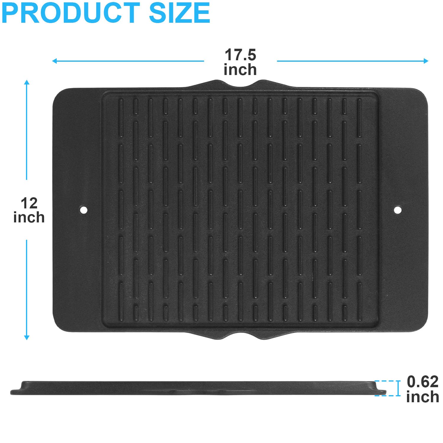 Reversible Cast Iron Griddle for Weber Spirit 300 Series (E-310, S-310, E-315, S-315, E-320, E-330) & Spirit II E310 - Compatible with Weber GS4, Spirit 300/700, Genesis Silver B/C & Gold B/C Series - Perfect for Outdoor Grilling, BBQ, and Camping Cooking