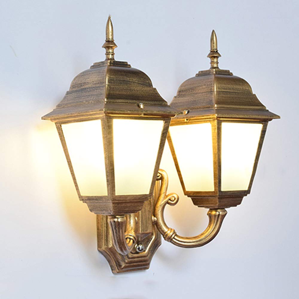 Outdoor LED Porch Light - Durable Anti-Corrosion & Waterproof Wall Sconce for Garage, Front Door, Patio - CHOUREN Copper Finish (Perfect for Home Exterior, Garden, and Pathway Lighting)