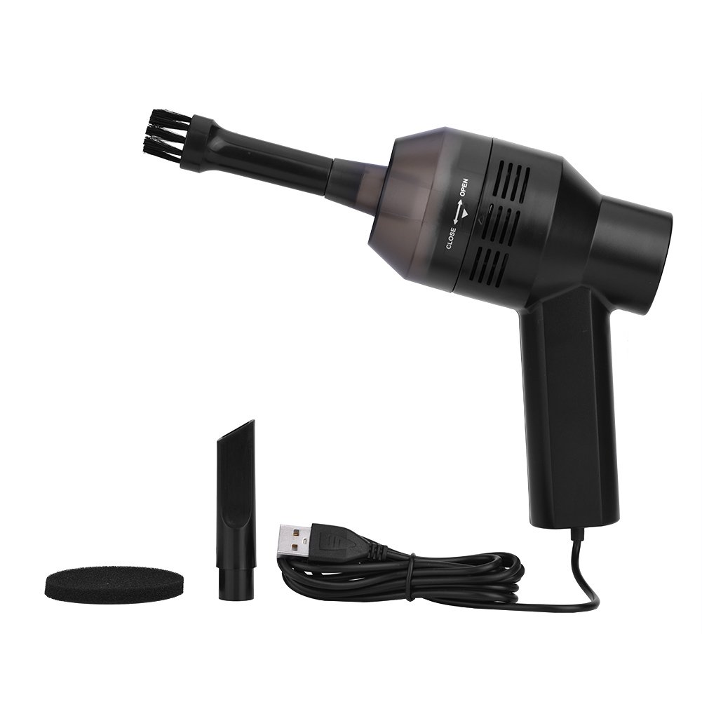 Mini USB Keyboard Vacuum Cleaner for Laptop & PC - Portable Handheld (Black) for Office & Home Use