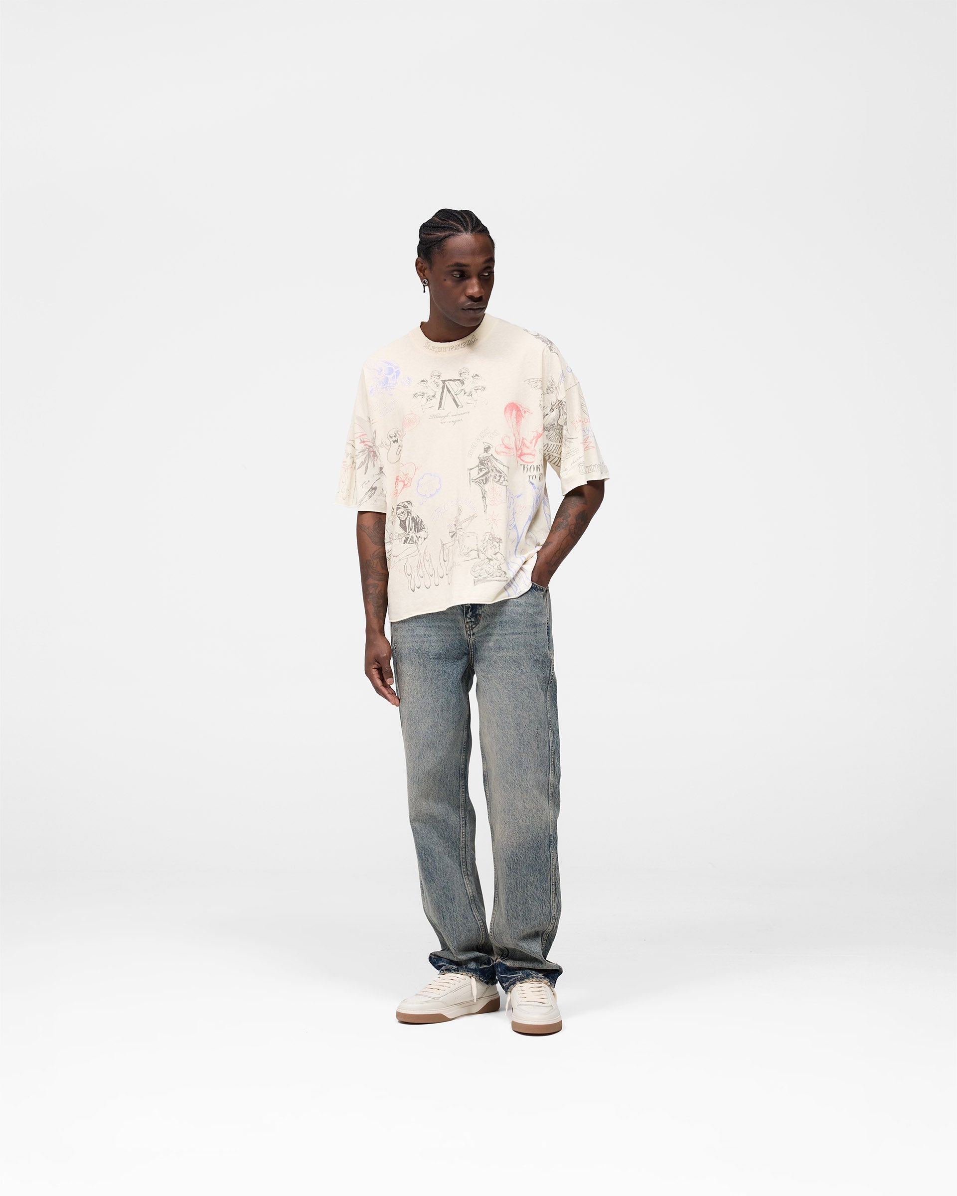 Vintage Legacy Buttercream T-Shirt - Soft Cotton Comfort for Casual Wear & Everyday Outfits