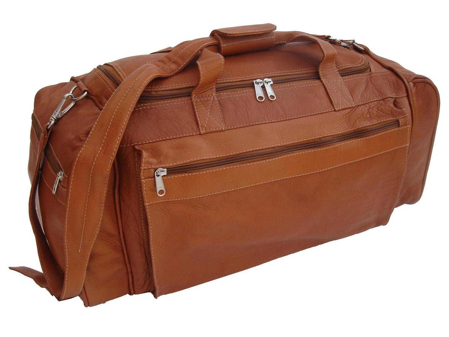 Premium Piel Large Leather Duffel Bag for Men & Women - Genuine Leather Travel Duffel with Shoulder Strap - Perfect for Gym, Weekend Getaways & Business Trips