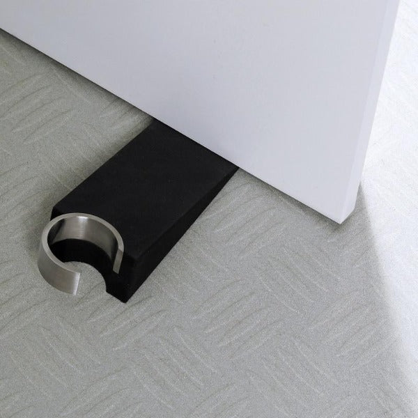 Non-Slip Wedge Door Stop - Heavy Duty Rubber Door Stopper for Home, Office & Hotel - Secure Doors Open or Closed - Perfect for Safety, Kids & Pets