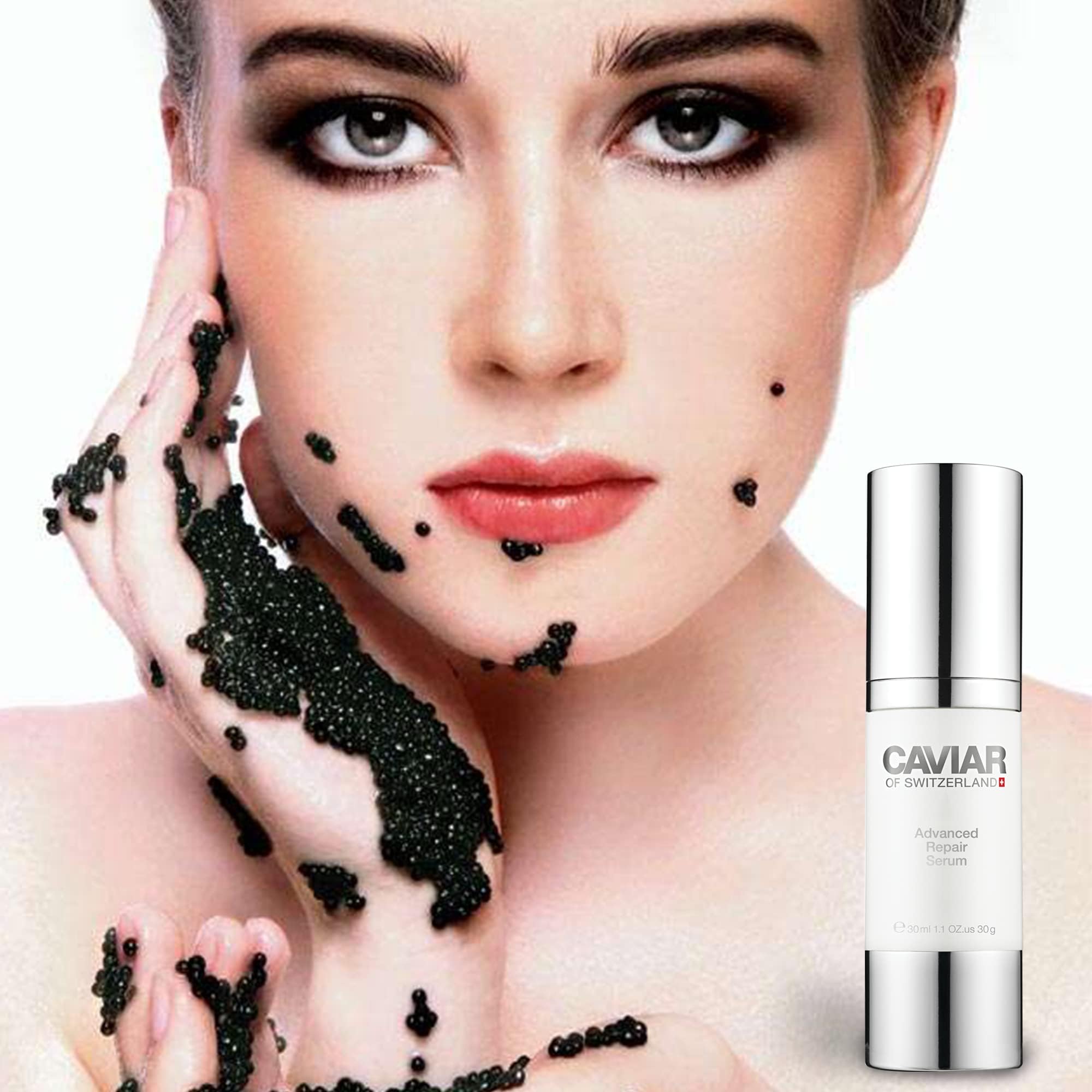 Premium Caviar Hydrating Face Serum - Anti-Aging & Firming Treatment with Vitamin E | Reduces Wrinkles, Fine Lines & Dryness for Youthful Glow (30ml) | Perfect for Night Routine & Daily Skincare Regimen