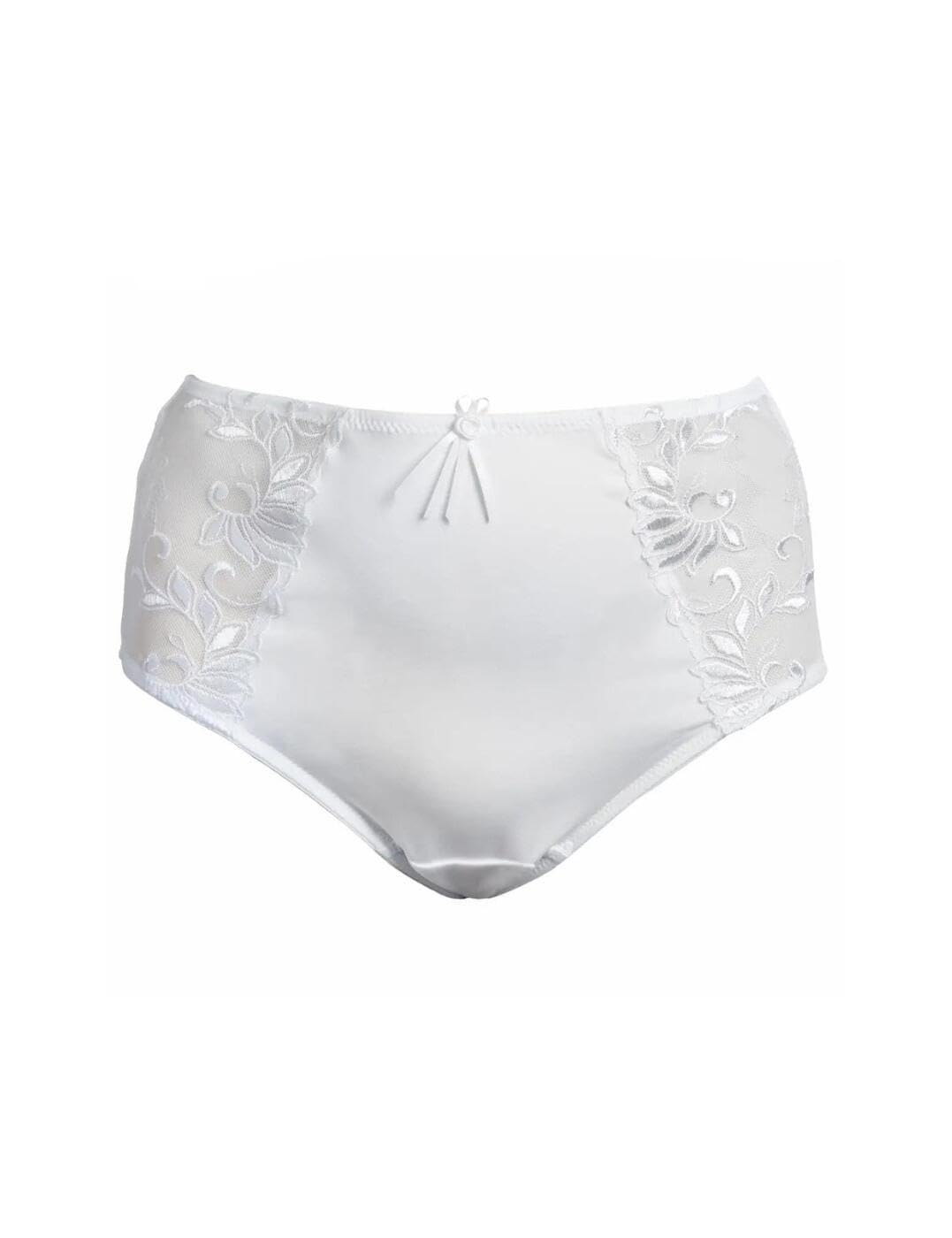 Pour Moi Imogen Rose 3804B Embroidered Brief White - Comfortable Women's Underwear for Everyday Wear & Special Occasions
