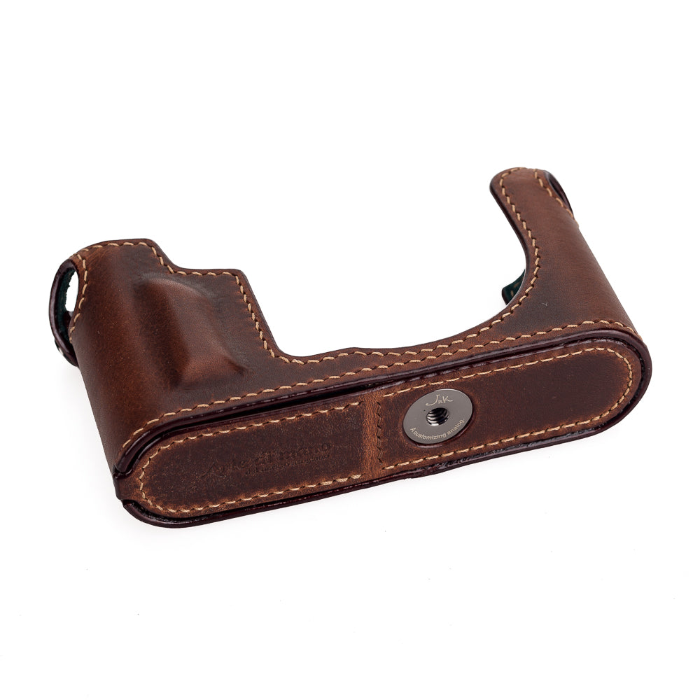 Arte di Mano Premium Leather Half Case for Leica CL Camera with Battery Access Door - Rally Volpe Edition | Genuine Leather Protection Cover for Leica CL | Perfect for Travel, Street Photography & Camera Enthusiasts