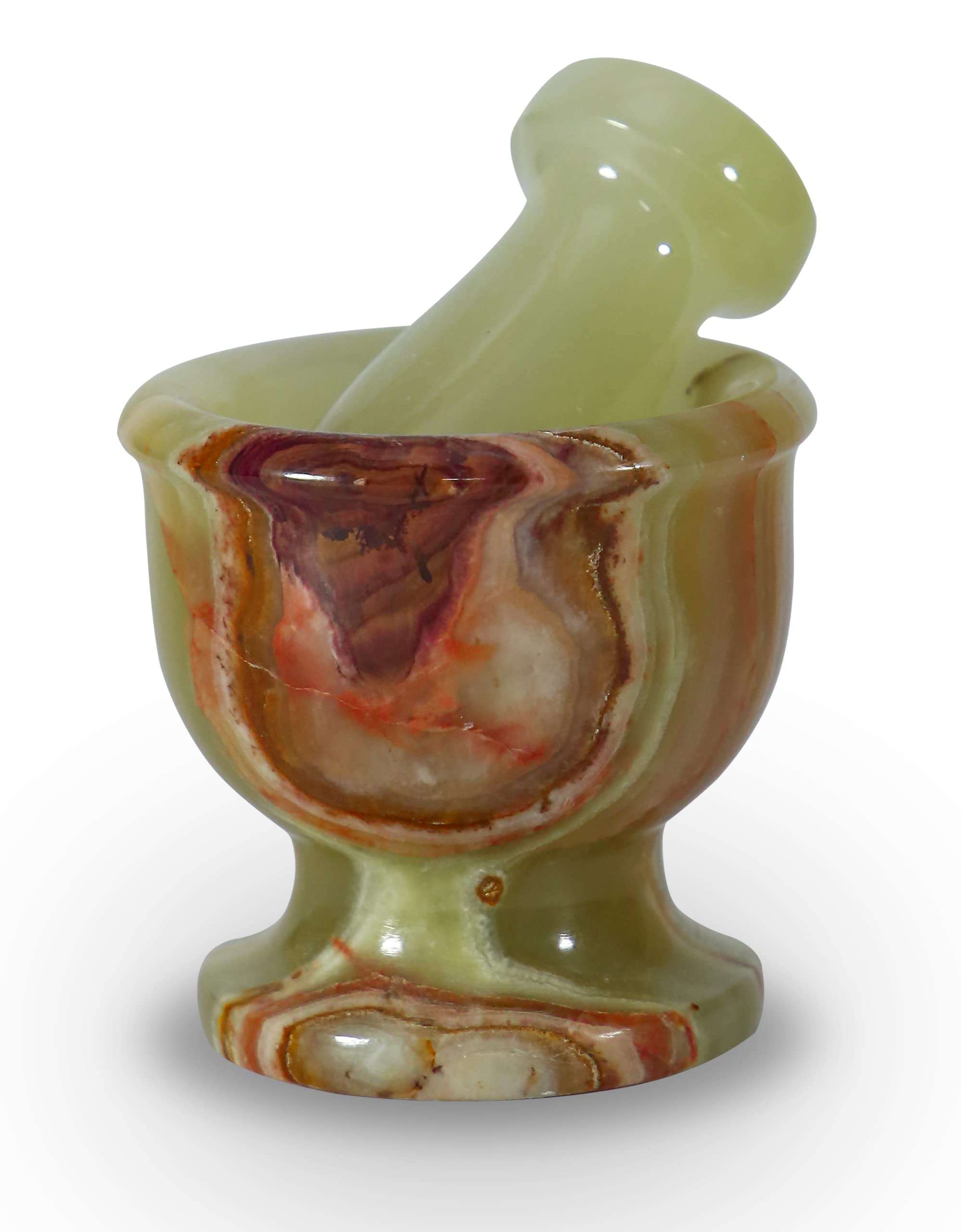 Premium Marble Mortar and Pestle Set - Handcrafted Herb Grinder, Pill Crusher & Spice Grinder for Kitchen - Non-Slip Scratch-Proof Base - Perfect Housewarming Gift for Cooking Enthusiasts (Ideal for Grinding Herbs, Crushing Pills & Preparing Fresh Spices)