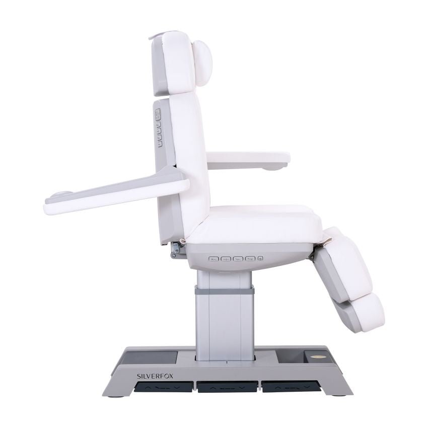 Premium Silverfox 4-Motor Electric Facial Chair with Adjustable Bed 2218BN - Professional Spa & Beauty Salon Massage Equipment for Relaxation & Skin Care Treatments