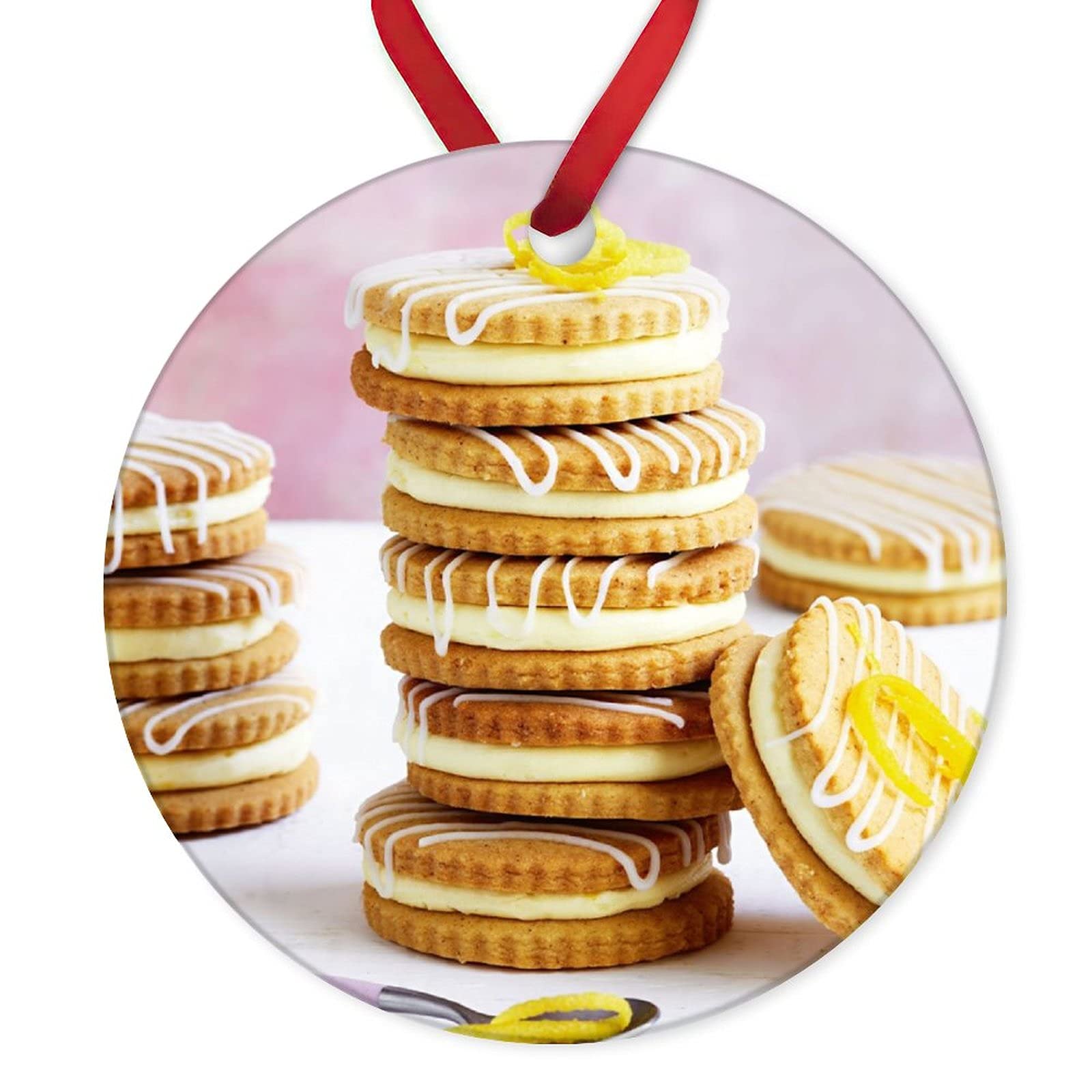Festive Christmas Biscuit Ornament - Handmade Holiday Tree Decorations for Xmas, Home & Party Decor - Perfect for Gifts, Stocking Stuffers & Holiday Celebrations