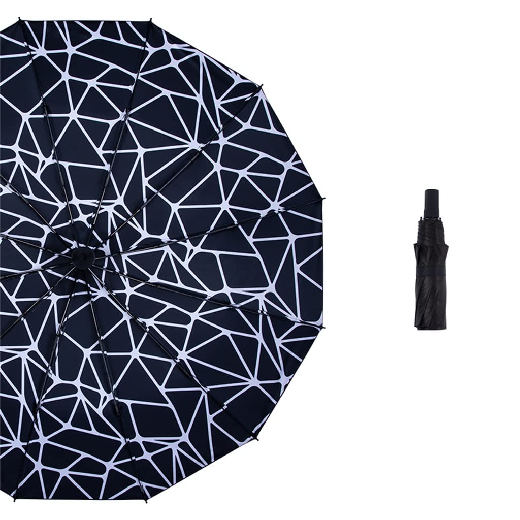 Sunny Umbrella UV Protection - 3-Fold Portable Sunshade & Rain Umbrella Dual Use - Vinyl Sunscreen Umbrella for Beach, Golf, Outdoor (Color A) | Perfect for Travel, Picnics & Summer Activities