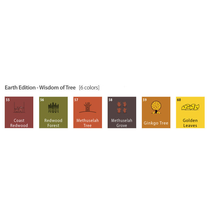 Colorverse Earth Edition 5ml Fountain Pen Ink Set of 3 - Vibrant Colors for Journaling, Calligraphy & Artistic Writing
