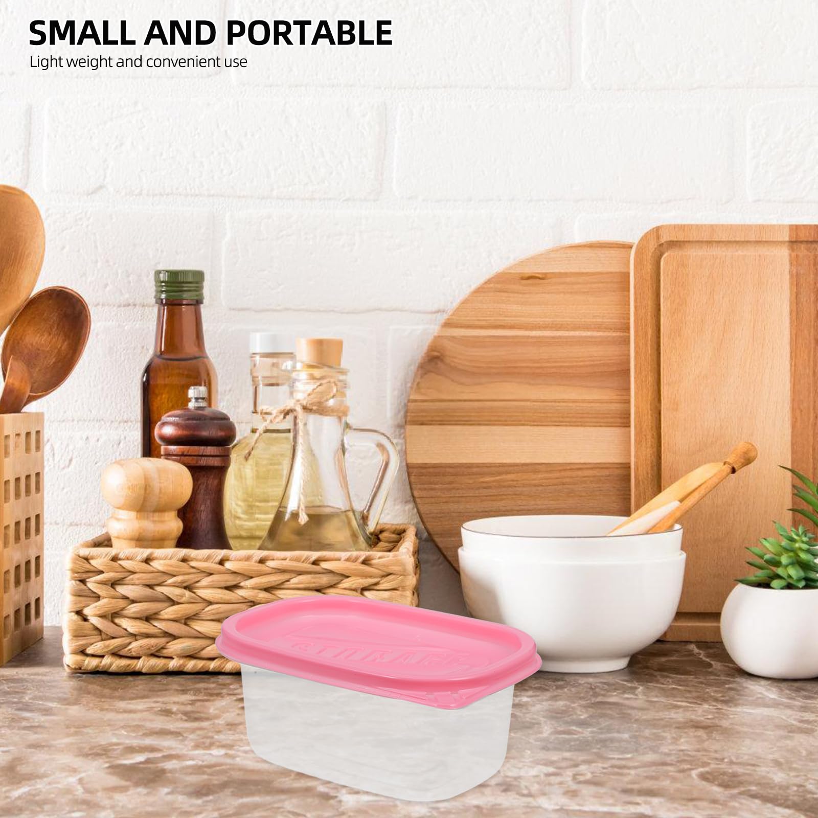 12-Piece Rectangular Plastic Food Storage Containers with Lids - 280ML Disposable Lunch Boxes for Fruits, Cakes & Meal Prep | Airtight Kitchen Containers in Green, Blue, Transparent & Pink | Perfect for Picnics, Office Lunches & Party Snacks