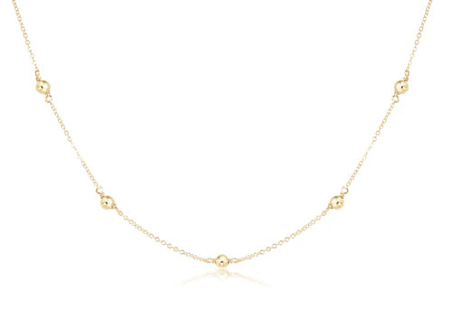 Enewton 15 Simplicity Gold 4mm Gold Plated Necklace - Elegant Minimalist Jewelry for Women, Perfect for Everyday Wear, Date Nights & Special Occasions