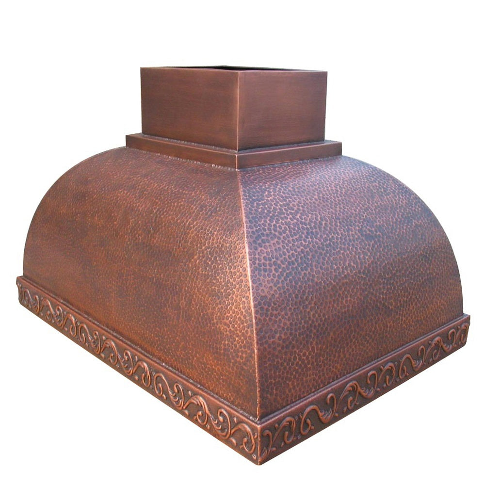 Custom Copper Dome Shaped Kitchen Range Hood RHM CRH 008 D - Elegant Ventilation for Modern & Rustic Kitchens