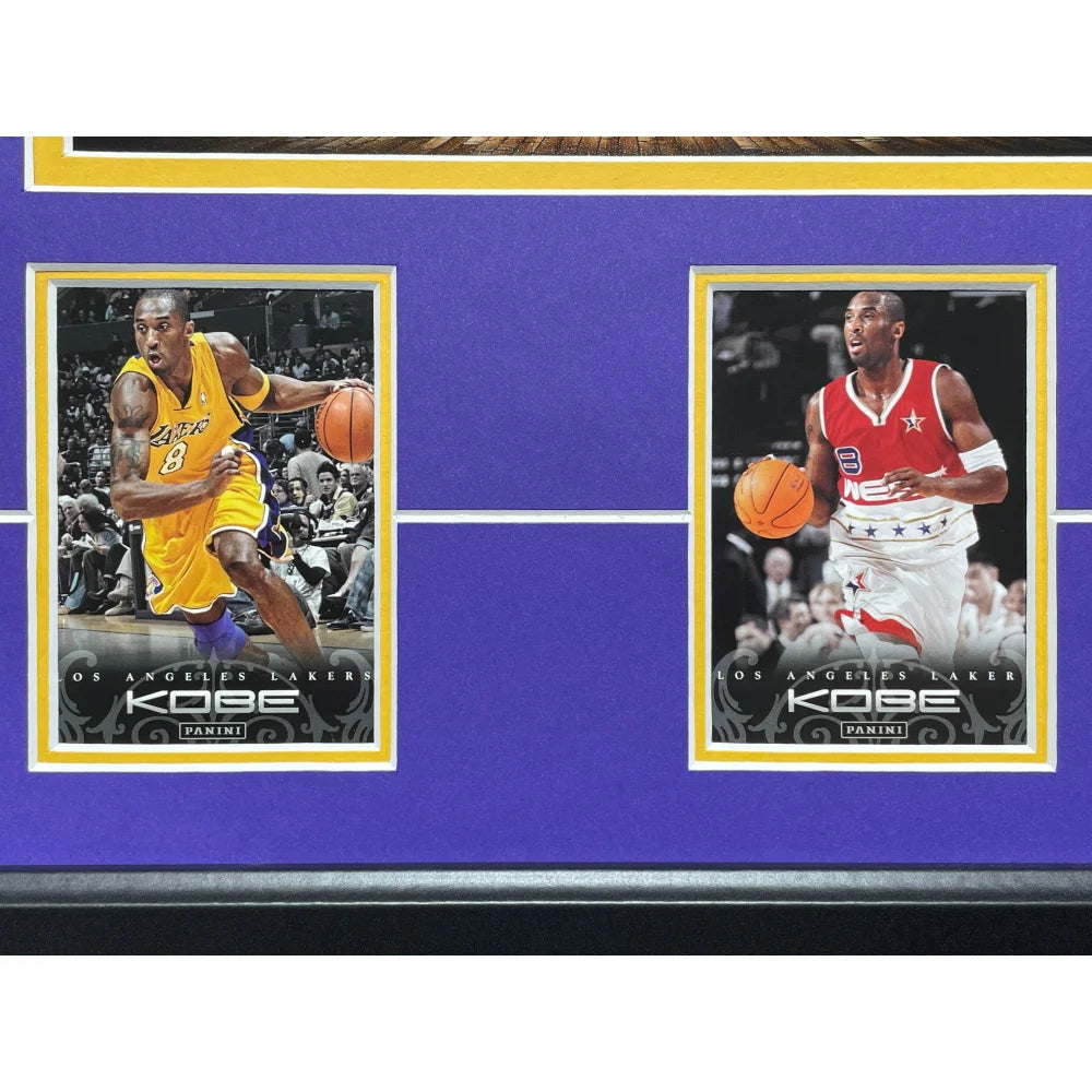 Authentic Kobe Bryant Final Lakers Game Used Confetti & Season Ticket Collage Framed Memorabilia #D/248 - Perfect for Sports Collectors & Lakers Fans Display