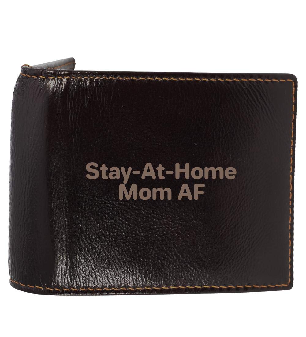 Genuine Soft Cowhide Bifold Leather Wallet - Handcrafted Engraved Design for Men & Women - Perfect Gift for Stay-at-Home Moms, Dads & Professionals - Ideal for Everyday Use, Travel & Business