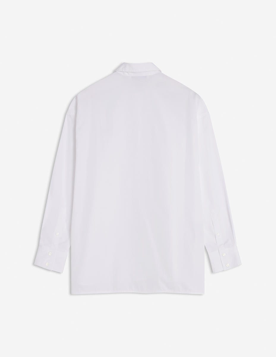 MAISON KITSUNE Women's Baby Fox Print Casual Shirt - White | Stylish Everyday Wear for Work & Weekend Outfits