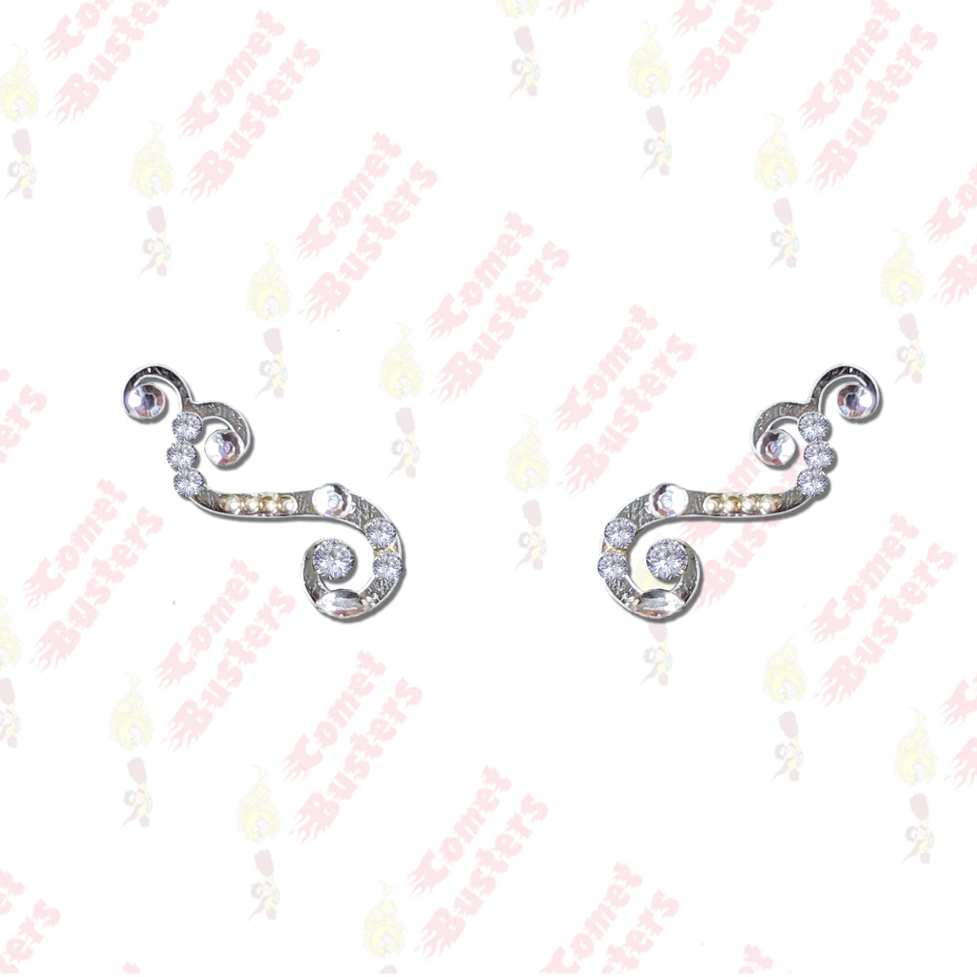 Comet Busters Face Gems - Rave Eye Jewels & Face Makeup Bindi for Parties & Festivals (JEWEYE001-1, JEWEYE007) - Perfect for Halloween, Raves, Cosplay & Festival Glam