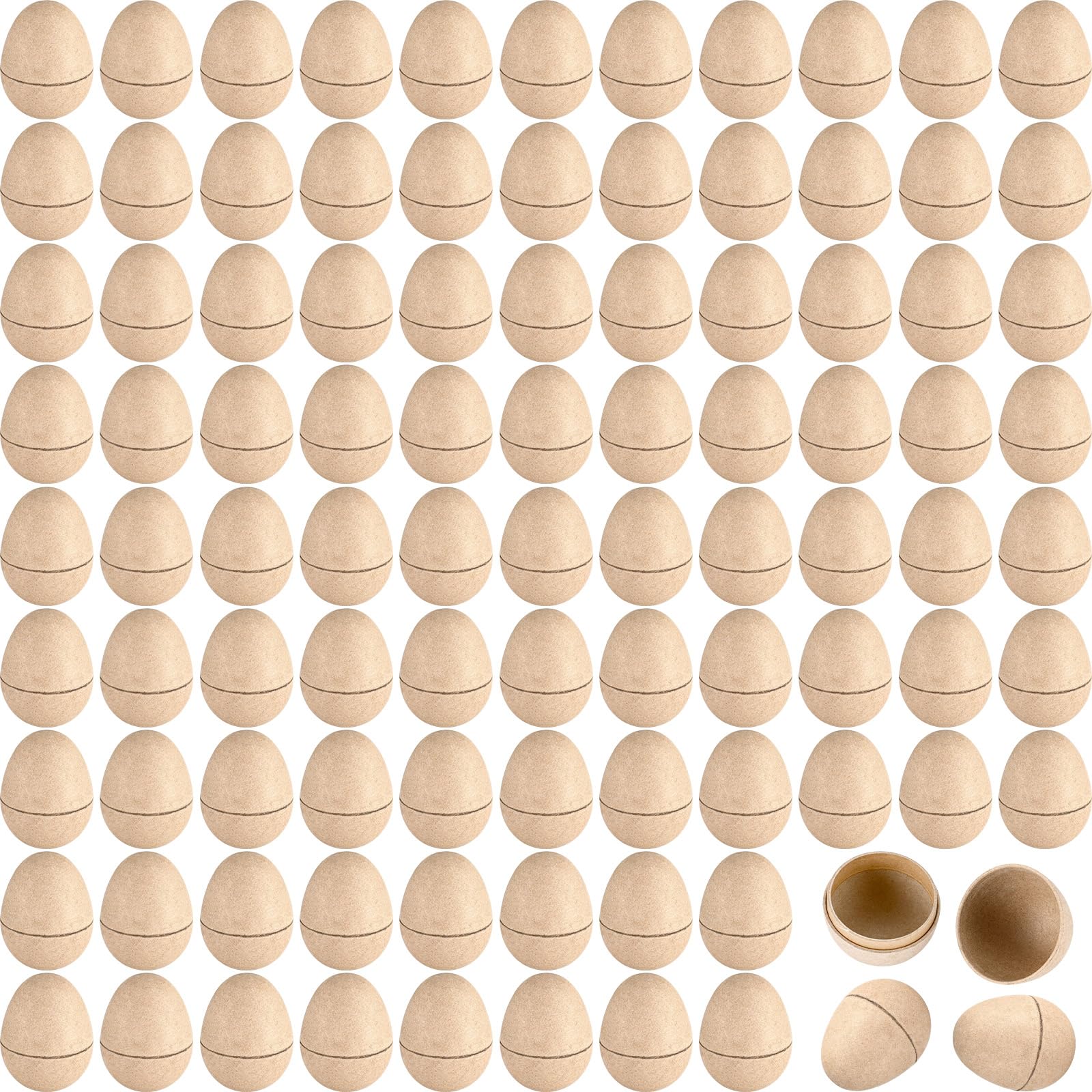 200-Piece DIY Paper Mache Easter Eggs Bulk - 2.95