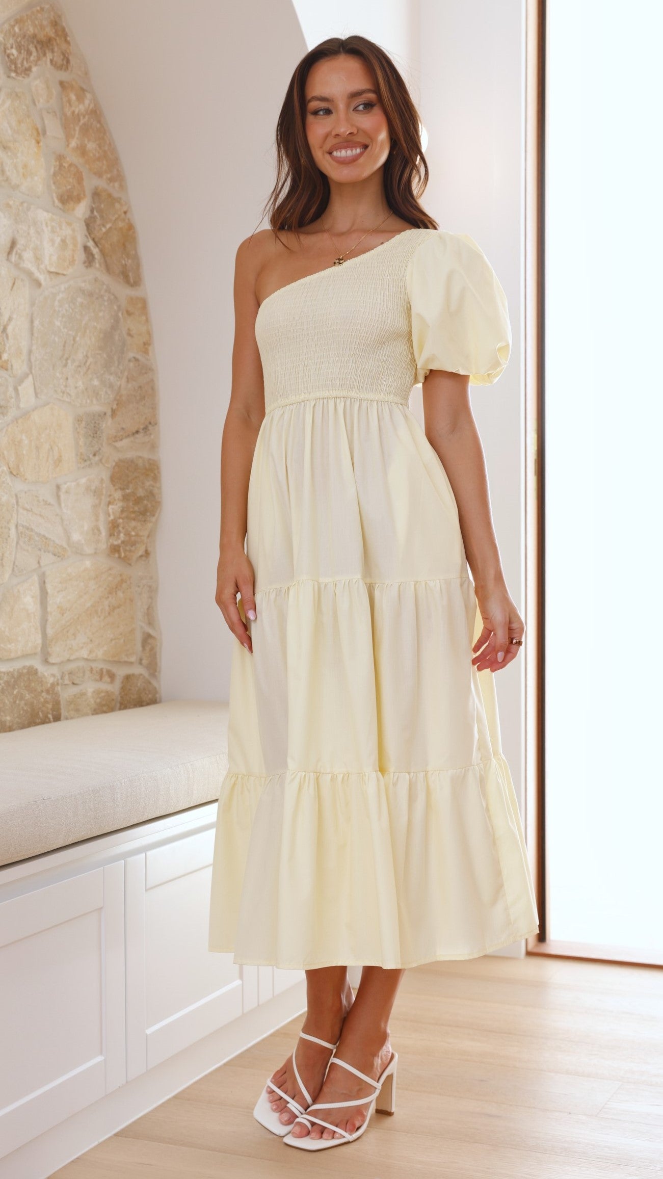 Frankie Maxi Dress for Women - Flowy Yellow Summer Dress with Pockets | Perfect for Beach, Vacation & Casual Outings