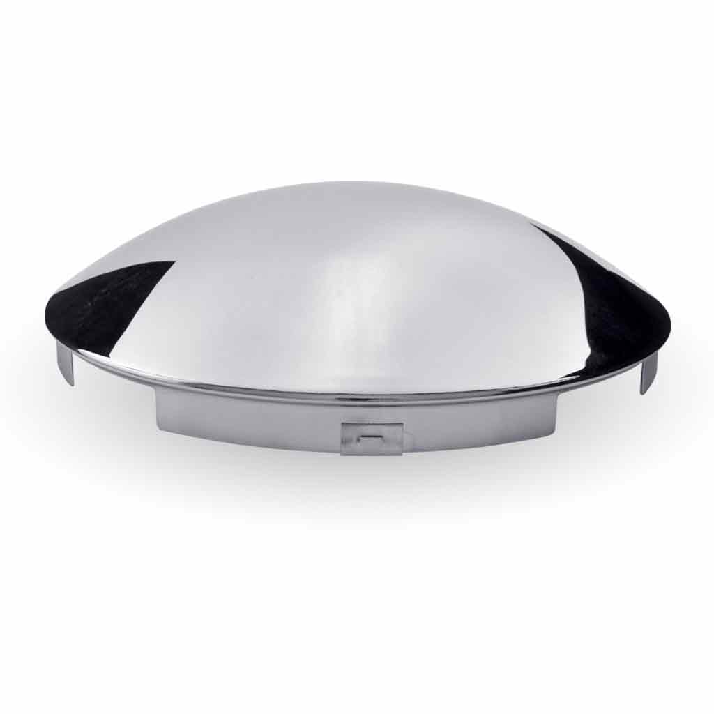 Chrome 4 Notch Dome Front Hubcap - Universal Wheel Cover for Cars, Trucks & SUVs - Durable ABS Plastic - Easy Installation - Enhances Vehicle Appearance (Set of 4) - Perfect for Daily Commute & Road Trips
