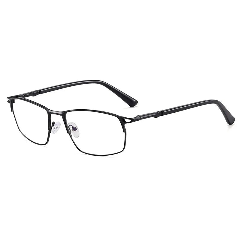 CCspace Unisex Full Rim Irregular Square Alloy Eyeglasses Frame 301402 - Trendy Lightweight Glasses for Men & Women, Perfect for Reading, Working, and Daily Fashion Accessories