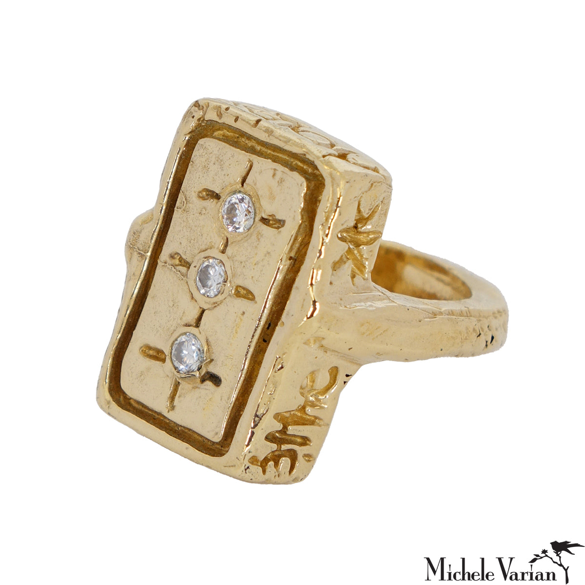 Brass Desiderata Ring - Elegant Vintage Jewelry for Women | Perfect for Everyday Wear, Special Occasions & Gift Giving