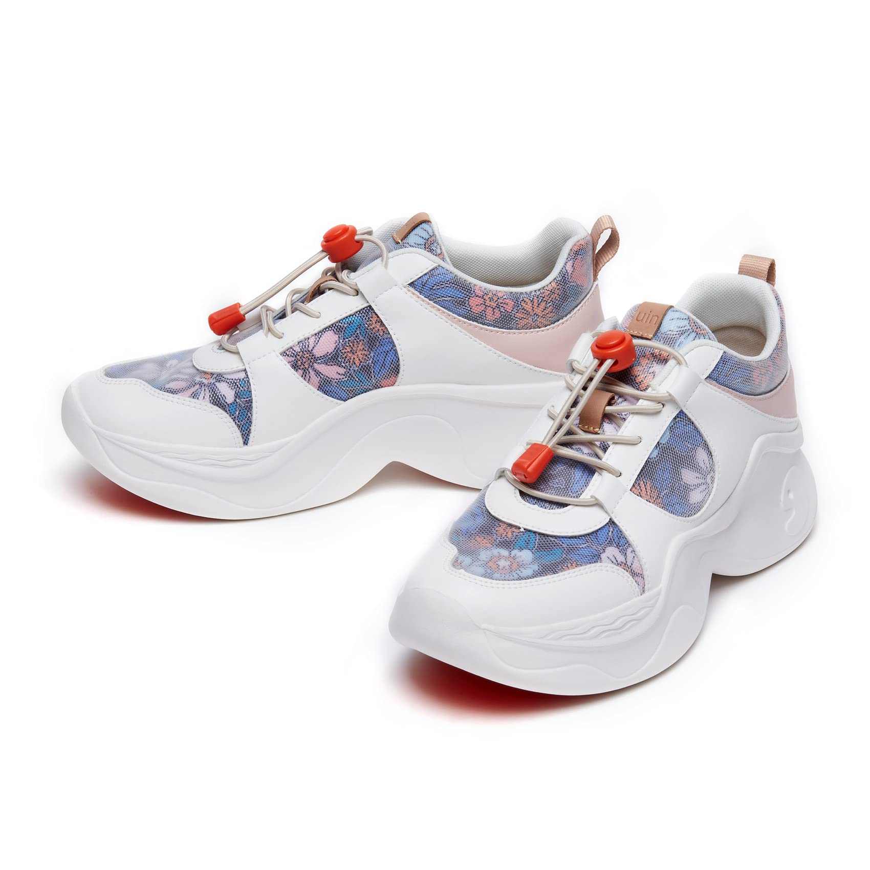 UIN Women's Chunky Fashion Sneakers - Comfortable Walking Shoes for Women, Casual Art Painted Dad Shoes, Non-Slip Travel Sneakers (Size 5) - Perfect for Daily Wear, Travel & Street Style