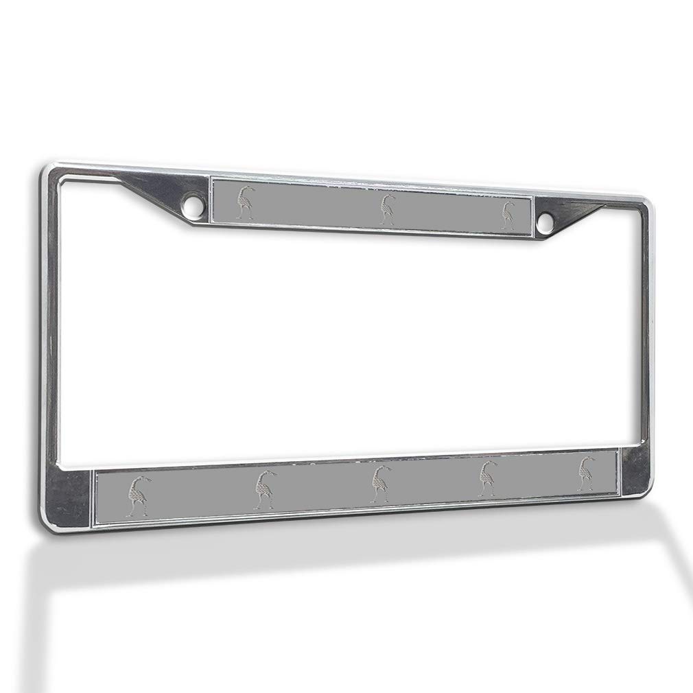Premium Metal Insert License Plate Frame - Weatherproof Chrome Car Accessory with 2 Solid Holes | Perfect for Cars, Trucks & SUVs | Durable Protection & Stylish Upgrade