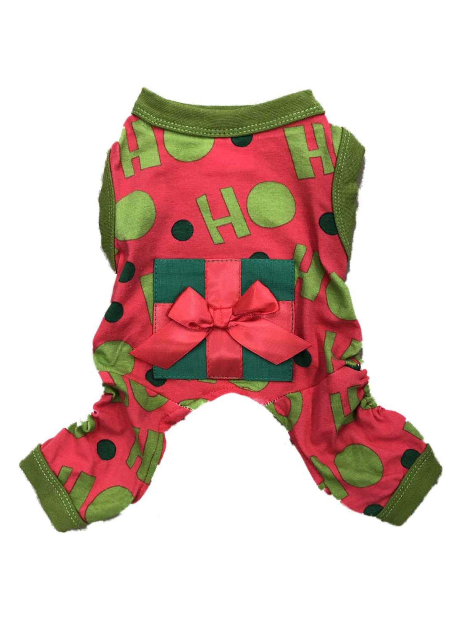 Wondershop153 Dog Pajamas for Small Dogs - Soft & Comfortable Red Pet Sleepwear - Perfect for Indoor Lounging & Bedtime Cuddles