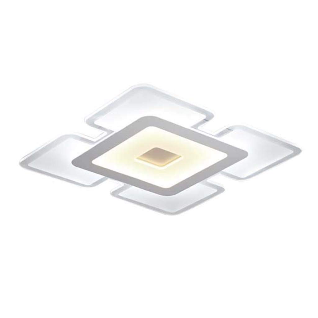Square LED Flush Mount Ceiling Light - Ultra Thin Modern Acrylic Ceiling Lamp for Dining Room, Bedroom, Kitchen, Coffee Shop & Apartment - Energy Efficient Minimalist Lighting Fixture for Home & Commercial Spaces