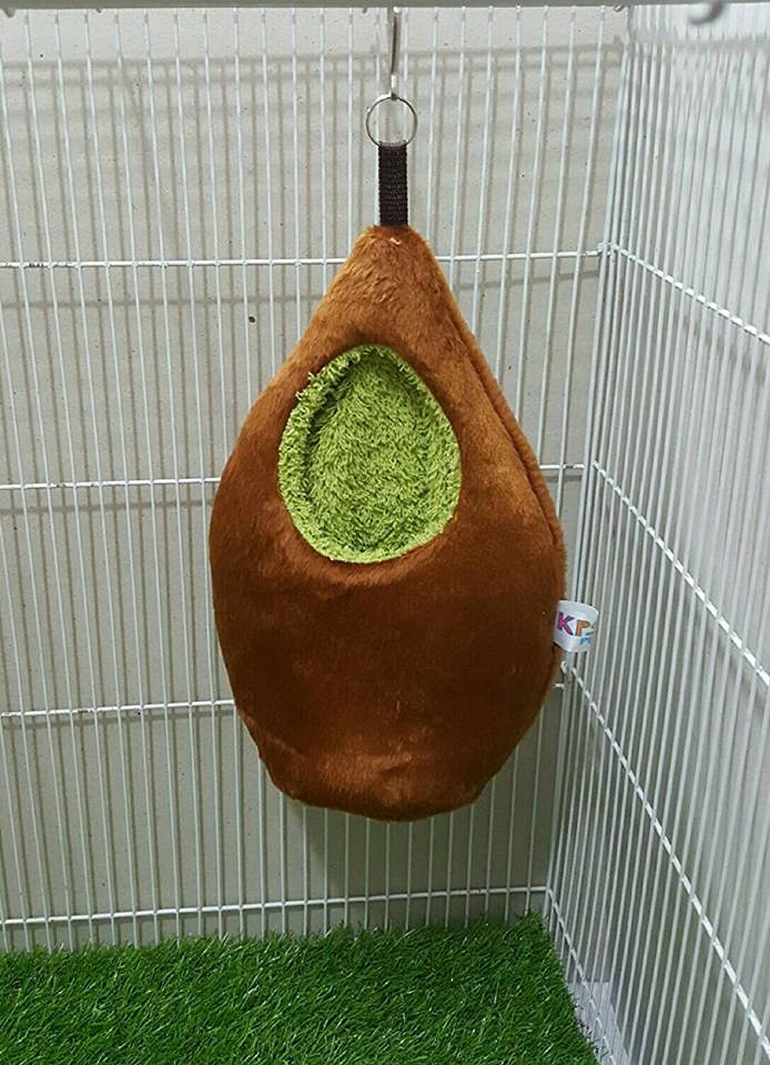 5-Piece Light Brown Small Pet Cage Set for Sugar Gliders, Hamsters, Marmosets, Squirrels & Chinchillas - Forest Pattern Design with 35g Snacks Included - Perfect for Small Animal Homes, Play Areas & Pet Enrichment Activities